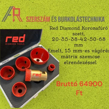 RED Diamond koronafúró szett (6részes)