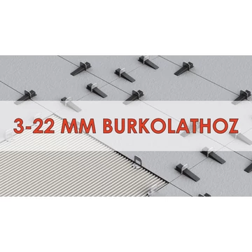 Burkolat szintező ék 3-22 mm burkolatig 100 db
