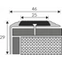 Kép 2/3 - Alu lépcsőélvédő PVC betéttel 46x30mm